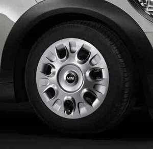NEW MINI R50 R52 R55 R56 R57 R58 15" SILVER 7 SPOKE WHEEL COVER TRIM 36136785977 - Picture 1 of 3