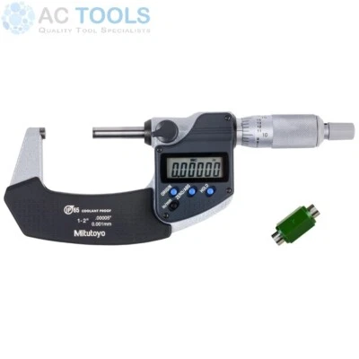 Mitutoyo Digital Waterproof IP65 Micrometer 25 - 50mm (1"-2") 293-345-30 Genuine - Image 1 of 2