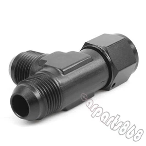 AN10 10-AN Female to 2x AN10 10-AN Male 3-Way Black Tee T-Piece Fitting Adapter - Picture 1 of 6