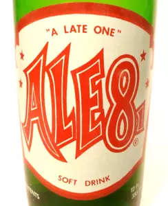 Vintage ACL Soda Flasche: grüne volle Flasche ALE-8-ONE von WINCHESTER, KY - 12 Unzen - Bild 1 von 4
