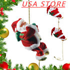 Electric Christmas Santa Claus Climbing Rope Ladder Musical Toy Xmas Gift Decor