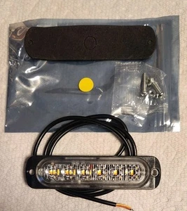 6 LED YellowStrobe Light for Trucks Trailers Side Marker Clearance Light - Picture 1 of 5