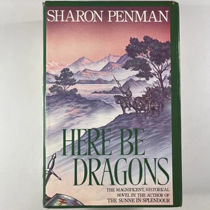 Here Be Dragons by Sharon Penman Hardcover Historical Adventure Romance Book - Imagen 1 de 13