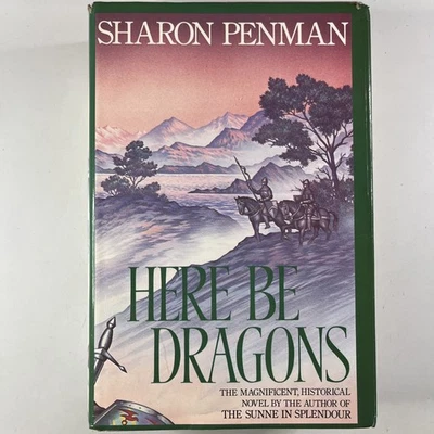 Libro romance aventura histórica tapa dura Here Be Dragons de Sharon Penman Foto 1 de 4