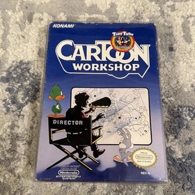 VTG 1992 Tiny Toon Adventures Cartoon Workshop Nintendo NES Game CIB Konami