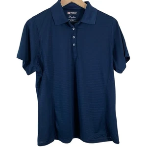 Camisa polo de golf Bermuda Sands para dama talla grande semi transparente ligera azul marino - Imagen 1 de 11