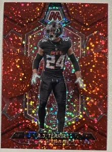 2024 Mosaic Football Red Sparkle Prizm A.J. Terrell #12 Mint - Bild 1 von 2