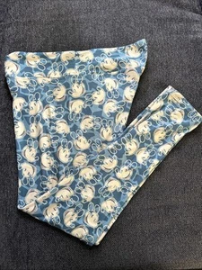 Leggings LuLaRoe Disney Lt Azul con Mickey Mouse TC 15-6 de colección - Imagen 1 de 3