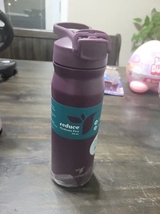 Reduce Hydrate Pro Edelstahl isolierte Thermo Wasserflasche mit Strohhalm 24 Unzen - Bild 1 von 5