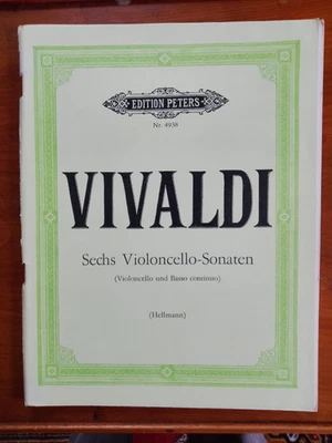 Vivaldi Six violoncello sonatas (Hellman) Ed Peters Nr 4938 - Image 1 of 4