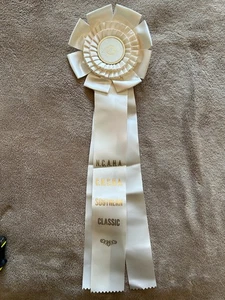 Vintage Horse Show Ribbons Award Arabian CNSHA Southern Classic White - Picture 1 of 6