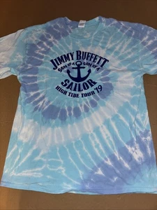 2019 Jimmy Buffet Konzert Shirt Batik Large blau 21x28 - Bild 1 von 4