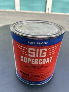 Quart Sig Forest Green NOS Dope For Balsa R/c Model airplane Kit - Picture 1 of 6