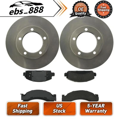 Kit de freio rotores de freio dianteiro pastilhas de freio para Chevrolet P30 4.1L 1998 1999 - Imagem 1 de 4
