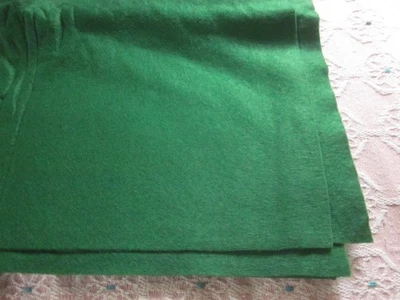 Christmas Green Felt craft fabric 1 1/2 yards by 36" wide - Image 1 of 2