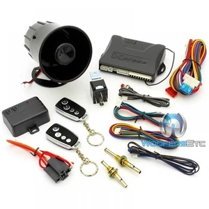 XPRESS DX370 CAR ALARM KEYLESS SECURITY SYSTEM 2 REMOTES SHOCK SENSEOR SIREN NEW - Picture 1 of 7
