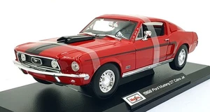 Maisto 1/18 Scale Diecast 46629 - 1968 Ford Mustang GT Cobra Jet - Red - Picture 1 of 5