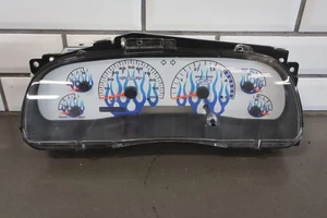 2004 Ford F250 6.0 Powerstroke Diesel Custom Speedometer Gauges Flames 90's Rad - Picture 1 of 17