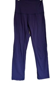 Lululemon 4 lila Knöchel-Design ausgeschnittene Leggings 23" Schrittlänge Athleisure Yoga Laufen - Bild 1 von 8