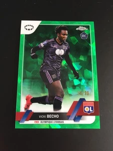 2022-23 Topps Chrome Sapphire Vicki Becho Rookie RC Green 16/99 France Lyonnais - Picture 1 of 2