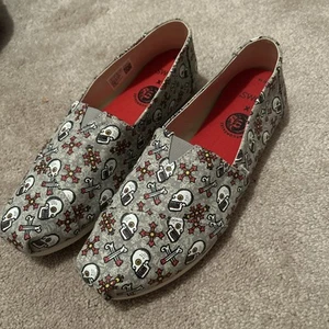 Toms Damen 10019156 grau Printgonzalez Alpargata Grafik Slipper Größe 10 - Bild 1 von 4