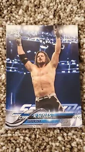 2018 Topps WWE Then Now Forever Image Variation AJ Styles SP #2 - Picture 1 of 2