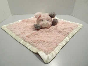 Mary Meyer Pink Pig Lovey Security Blanket Putty Baby Plush Doll Nursery Satin - Picture 1 of 4