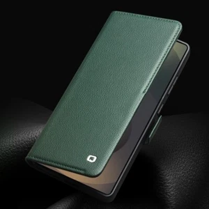 Custodia flip vera pelle QIALINO custodia protettiva case cover per Samsung Galaxy S25 Ultra - Foto 1 di 18