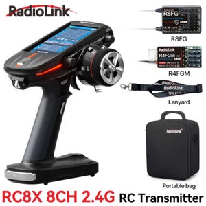 Radiolink RC8X 8CH 2.4G RC Transmitter and R8FG R4FGM Gyro Receiver Touch Screen - Picture 1 of 24