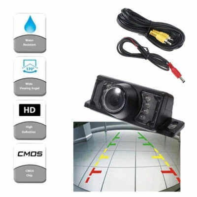 HIZPO 170° Waterproof Night Vision Car Reverse Backup Camera Rear View Parking Cam Kit
