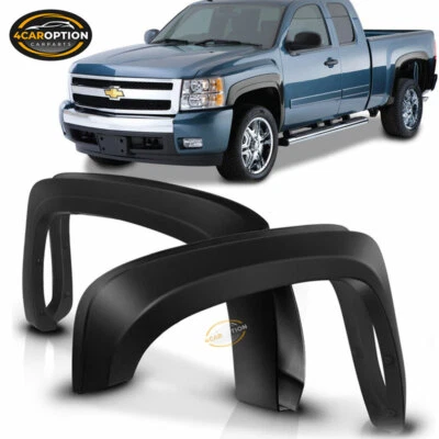 Fits 07-13 Chevy Silverado 1500 Short Bed OE Style Trunk Fender Flares Trim Foto 1 de 4