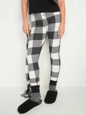 Leggings ajustados de punto térmico azul marino antiguo pijama pantalones de salón pantalones para dormir pijamas NUEVO Foto 1 de 4