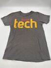 Illinois Tech Graphic Tee Hanes Mens T Shirt Nano T Gray Red Yellow - Size Small