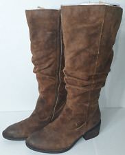 Born Brown Leather Knee High Boots Size 7.5M