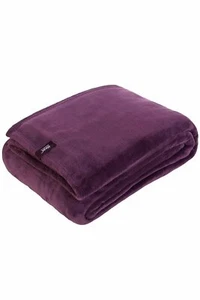 Manta de lana suave térmica con soporte térmico de 1,7 tog en vino caliente 180 cm x 200 cm - Imagen 1 de 1