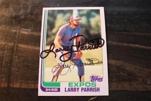 TARJETA AUTOGRAFIADA LARRY PARRISH MONTREAL EXPOS - Imagen 1 de 1