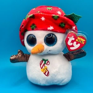 TY Beanie Boos - BRRRNIE el muñeco de nieve (tamaño regular - 6 pulgadas) - Imagen 1 de 1
