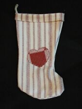Stocking Made from Family Heirloom Weavers Material 