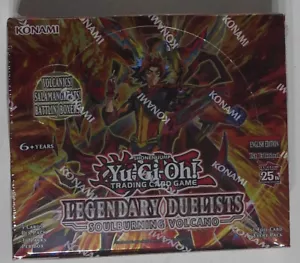¡YUGIOH! LEGENDARIO DUELISTA 10: SOULBURNING VOLCANO BOOSTER BOX - 1a EDICIÓN - Imagen 1 de 8