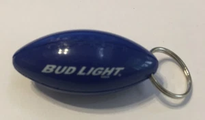 Budweiser Bier Fußball blau Flaschenöffner Schlüsselanhänger Schlüsselanhängsel weiß 2,5 Zoll neu - Bild 1 von 2