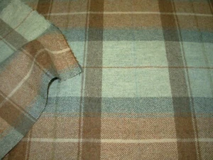 9 4/8 YDS STROHEIM WOOL TARTAN PLAID MULTI UPHOLSTERY FABRIC FOR LESS - Picture 1 of 3