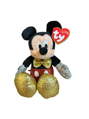 Mickey Mouse Ty Disney Sparkle 2013 Colección Nuevo con Etiquetas Foto 1 de 4