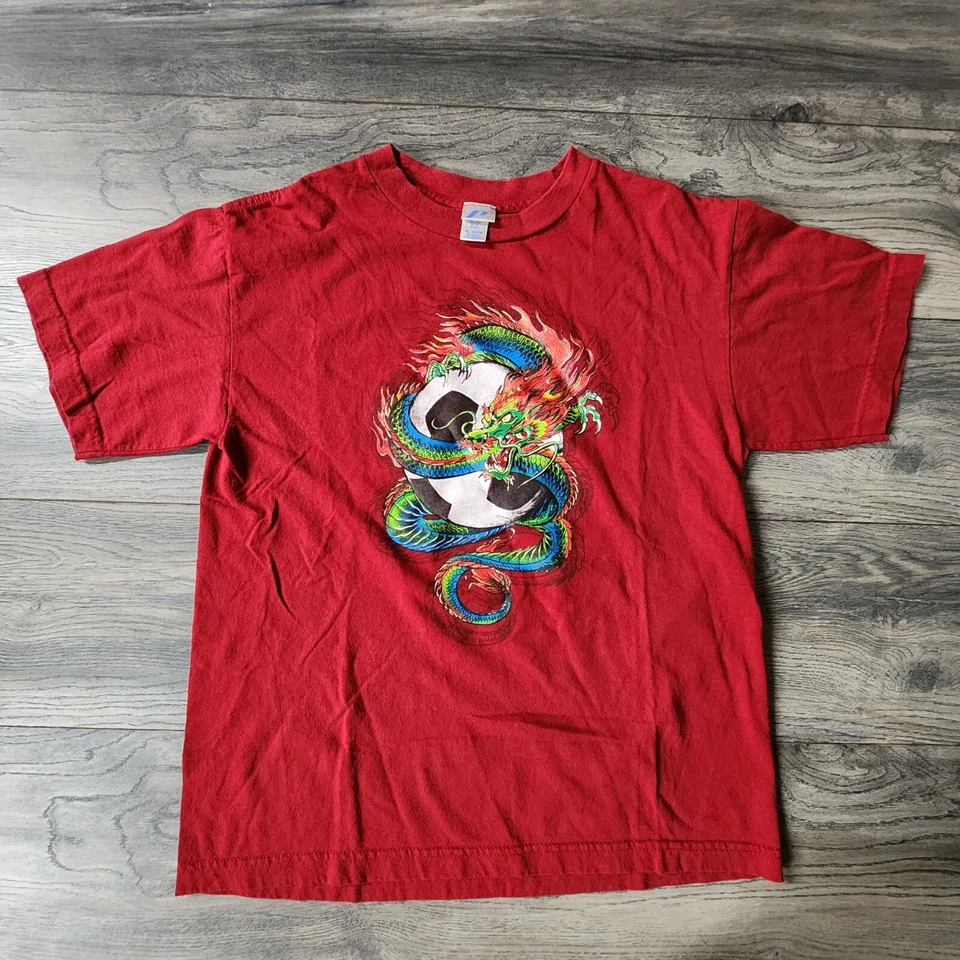 Boys Dragon Graphic Tee T Shirt Sz XL 16/18 Vintage - Image 1 of 4