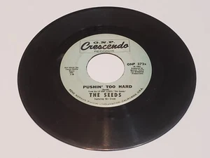Vtg 1966 45 RPM The Seeds Ft Sky Saxon – Pushin' Too Hard / Try To Understand - Picture 1 of 2