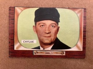 1955 Bowman Nestor Chylak #283 Rookie RC HOF EXMT