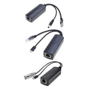 Gigabit PoE Splitter 5V 2.4 A TYPE-C /DC5521/Micro USB Power Plug Separator - Afbeelding 1 van 18