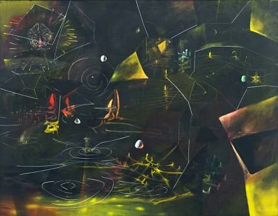 El vértigo de Eros por Roberto Matta como impresión artística sobre lienzo HIQU Foto 1 de 2