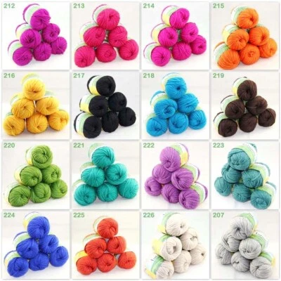 Sale New Lot 1-9 Balls x 50g Hand Yarn Knitting Wool Silk Warm Wrap Shawl Scarf - Image 1 of 4