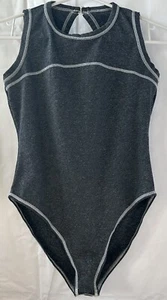 Dolce & Gabbana Athletic One Piece Swimsuit Bodysuit Gray Size US2/IT38 - Picture 1 of 7