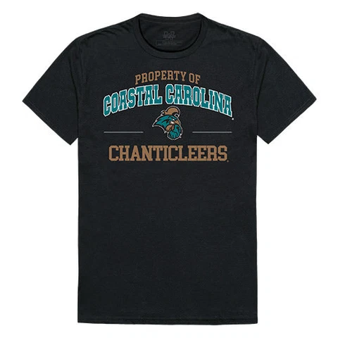 Coastal Carolina University Chanticleers NCAA Property Tee T-Shirt Cover